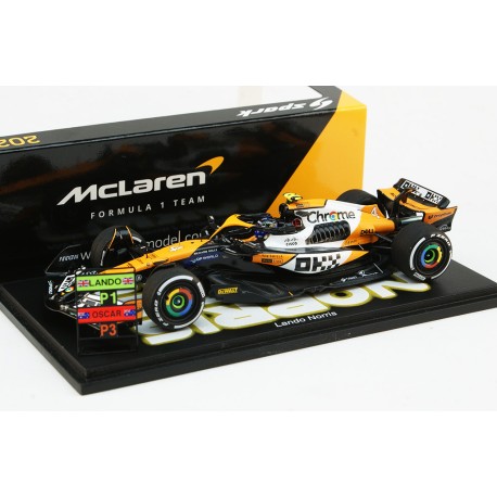 McLaren Mercedes MCL38 4 Lando Norris F1 Winner Singapour 2024 Spark S9561