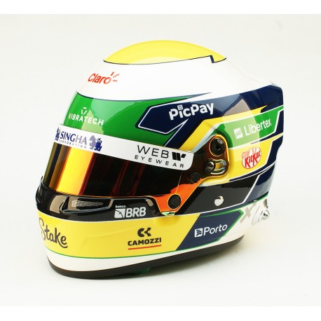 Casque Helmet 1/2 Gabriel Bortoleto Sauber F1 2025 Bell BORTOLETO2025