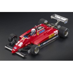 Ferrari&nbsp;126C2 late version with driver 28 Didier Pironi F1 Pays Bas 1982 GP Replicas GP165AWD