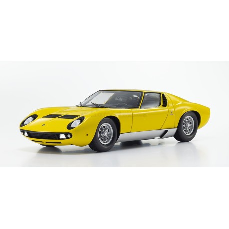 Lamborghini Miura P400 1968 Yellow Silver Kyosho 08314Y