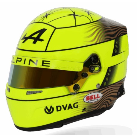 Casque Helmet 1/2 Mick Schumacher Alpine Endurance WEC 2025 Bell HLM-SCHUMACHER2025