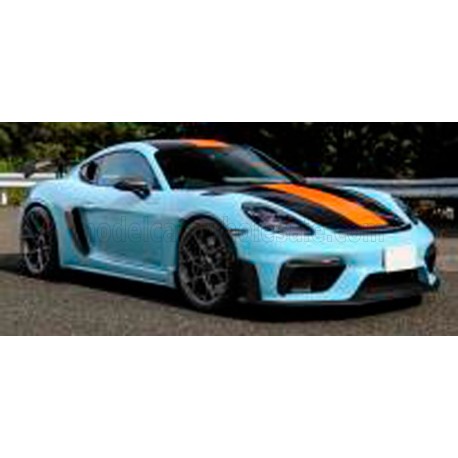 Porsche 718 Cayman GT4 RS Coupe 2024 Light Blue Orange Solido S4318802