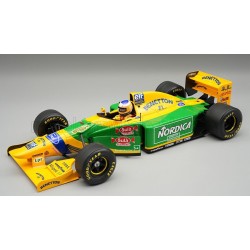 Benetton Ford B193 with driver Michele Alboreto F1 Test Barcelone 1993 Tecnomodel TMD18-465A