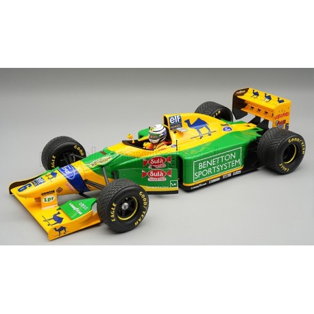 Benetton Ford B193 with driver 6 Riccardo Patrese F1 3rd Angleterre 1993 Tecnomodel TMD18-465C
