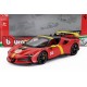 Ferrari SF90 XX n 51 Le Mans Winner livery Red Yellow Bburago BU16020L