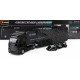 Mercedes Benz Actros 2 Gigaspace Transporter with Mercedes F1 W14 44 Lewis Hamilton F1 2023 Bburago 18-38402