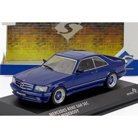 Mercedes Benz 560SEC AMG C126 Wide Body 1990 Pearl Blue Solido S4310907