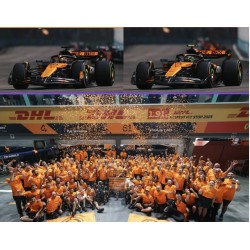 McLaren Mercedes MCL39 4 - 81 L. Norris - O. Piastri F1 World Champions 2025 Spark S9590