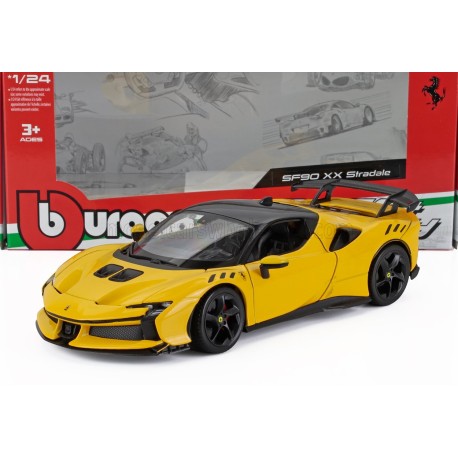 Ferrari&nbsp;SF90&nbsp;XX&nbsp;Stradale 2024 Yellow Bburago 18-26032Y
