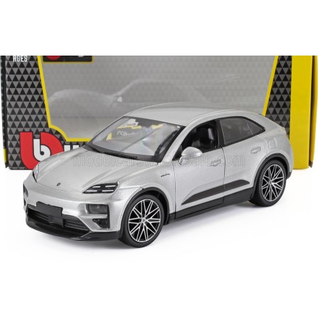 Porsche&nbsp;Macan Turbo 2024 Silver Bburago BU21114S