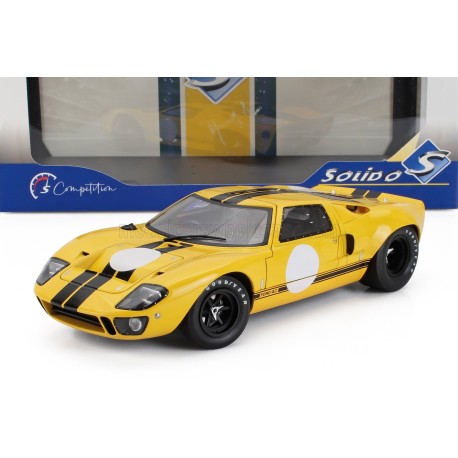 Ford GT40 MKI 1968 Yellow Black Solido S1803011