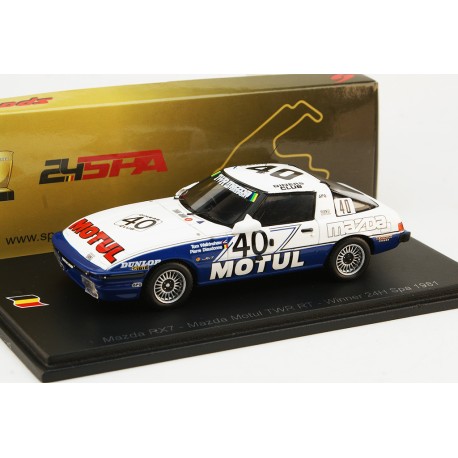 Mazda RX7 40 Winner 24 Heures de Spa Francorchamps 1981 Spark 43SPA1981
