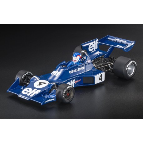Tyrrell Ford 007 with driver 4 Patrick Depailler F1 2nd Suède 1974 GP Replicas GP145BWD