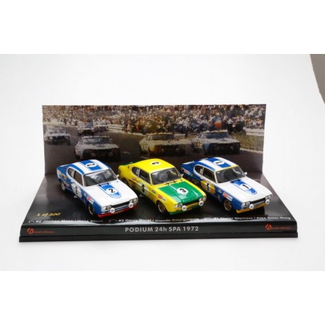 Set 3 cars Ford Capri 24 Heures de Spa Francorchamps 1972 Trofeu THOM07