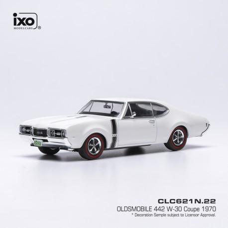 Oldsmobile 442 W-30 1970 white IXO CLC621N