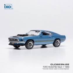Ford Mustang Mach 1 1969 blue IXO CLC623N