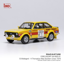 Ford Escort MKII RS 1800 1 Rallye Southern Cross 1979 B. Waldegard / H. Thorszelius IXO RAC447