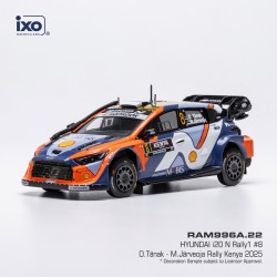 Hyundai i20 N Rally1 8 Safari Rallye du Kenya 2025 O. Tanak - M. Jarveoja IXO RAM996A