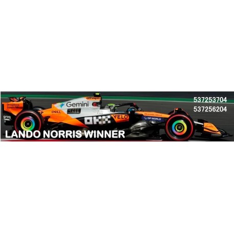 McLaren Mercedes MCL39 4 Lando Norris F1 Winner Mexique 2025 Minichamps 537253704