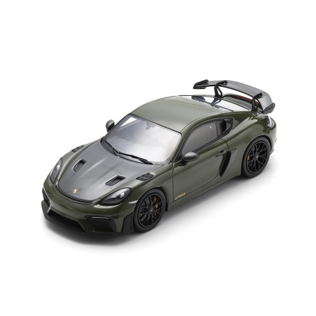 Porsche 718 Cayman GT4 RS 2023 Nato Olive with Weissach Package Spark 18S1089