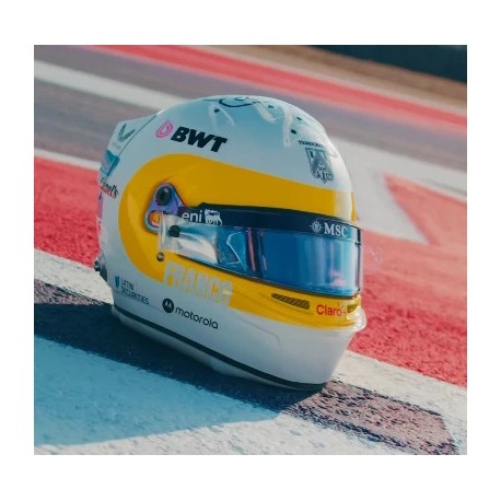 Casque Helmet 1/5 Franco Colapinto Alpine F1 USA Austin 2025 Spark 5HF227