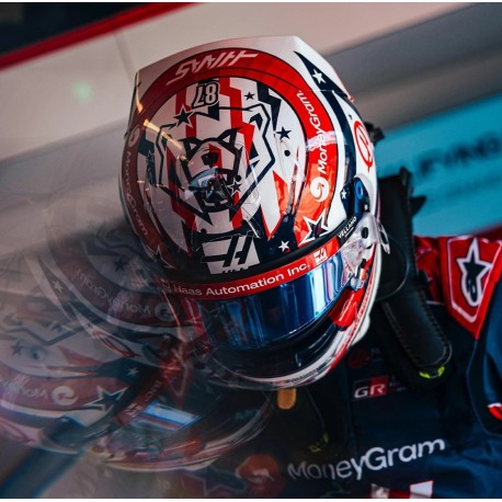 Casque Helmet 1/5 Oliver Bearman Haas F1 USA Austin 2025 Spark 5HF229