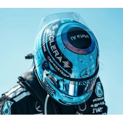 Casque Helmet 1/5 George Russell Mercedes F1 USA Austin 2025 Spark 5HF231