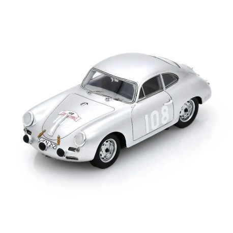 Porsche 356 BT5 108 Winner Rallye Tour de Corse 1960 H. Linge - P.-E. Strahle Spark S6145