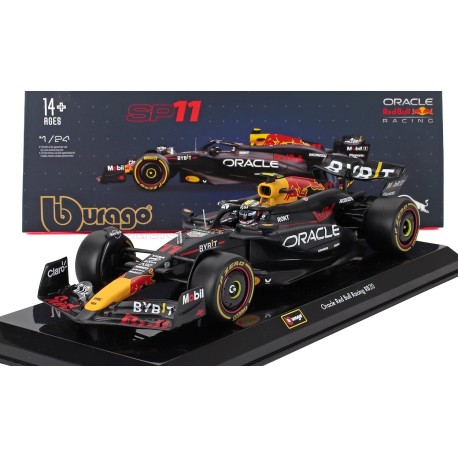 Red Bull RB20 with showcase 11 Sergio Perez F1 2024 Bburago BU28056-P
