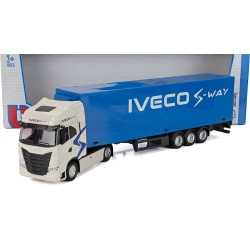 Iveco Fiat&nbsp;S-Way 570 Truck Cassonato 2021 Blue Silver Met Bburago BU31469