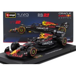 Red Bull RB21 with driver and showcase 22 Yuki Tsunoda F1 2025 Bburago BU38234-T