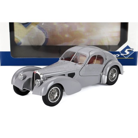 Bugatti Type 57SC Atlantic 1937 Matt Silver Solido S1802106