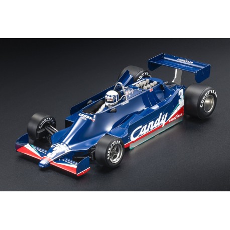 Tyrrell 009 with driver 3 Didier Pironi F1 3rd USA Ouest 1979 GP Replicas GP142AWD