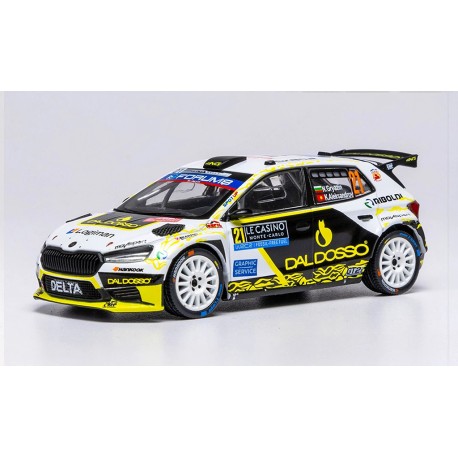 Skoda Fabia RS Rally2 21 Rallye Monte Carlo 2025 Nikolay Gryazin - Konstantin Aleksandrov IXO RAM977