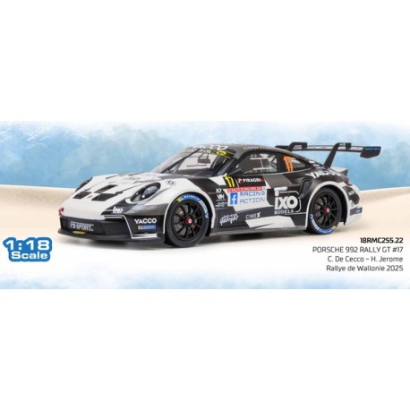 Porsche 992 Rally GT 17 Rallye de Wallonie 2025 C. De Cecco - J. Humblet IXO 18RMC255