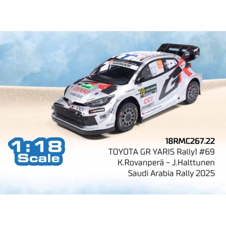 Toyota GR Yaris Rally1 69 Rallye d'Arabie Saoudite 2025 K. Rovanpera - J. Halttunen IXO 18RMC267