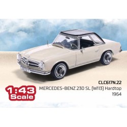 Mercedes Benz 230 SL W113 Hardtop 1964 White IXO CLC617N