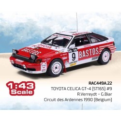 Toyota Celica Gt-4 St165 9 Rallye Circuit des Ardennes 1990 R. Verreydt - G. Biar IXO RAC449A
