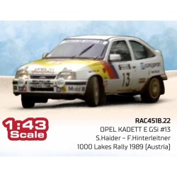 Opel Kadett E GSi 13 Rallye des 1000 Lacs 1989 S. Haider - F. Hinterleitner IXO RAC451B