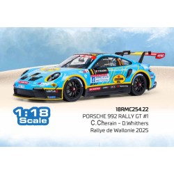 Porsche 992 Rally GT 1 Rallye de Wallonie 2025 C. Cherain - D. Withers IXO 18RMC254