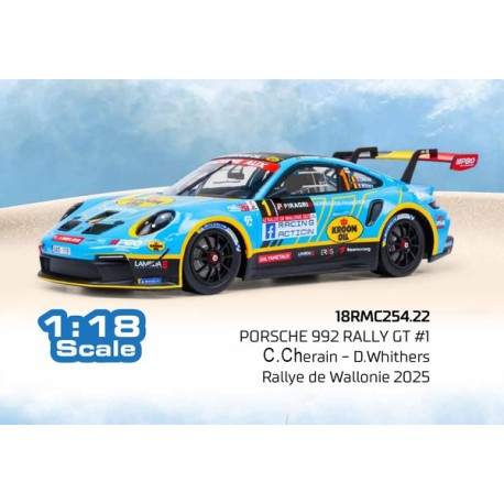 Porsche 992 Rally GT 1 Rallye de Wallonie 2025 C. Cherain - D. Withers IXO 18RMC254