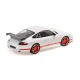 Porsche 911 GT3 RS 2002 White with Red Stripes Minichamps 155062020