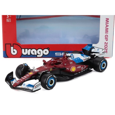 Ferrari SF-25 16 Charles Leclerc F1 Miami 2025 BBurago 18-36853-16-MIAMI