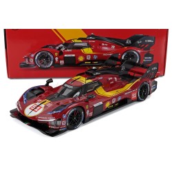 Ferrari 499P 3.0L Turbo V6 51 3rd 24 Heures du Mans 2025 Bburago BU16307