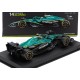 Aston Martin Mercedes AMR25 with driver and showcase 14 Fernando Alonso F1 2025 Bburago BU38251-A