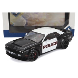 Dodge&nbsp;Challenger&nbsp;R/T&nbsp;Scat&nbsp;Pack Highway&nbsp;Police 2023 Black&nbsp;White Solido S1805715