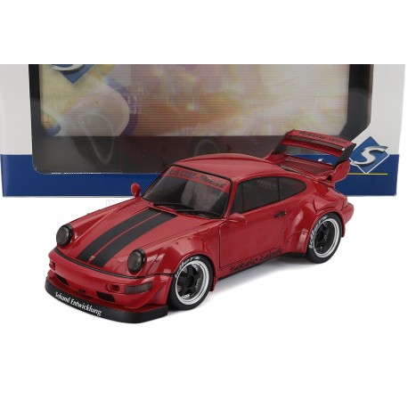 Porsche 911 964 RWB Body Kit Coupe 2024 Red Black Solido S1807514
