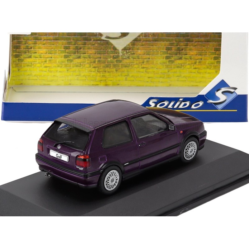 Volkswagen Golf III VR6 1994 Purple Solido S4316402 - Miniatures