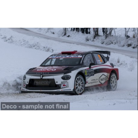 Lancia Ypsilon Rally2 HF Integrale 21 Rallye Monte Carlo 2026 Y. Rossel - A. Durand IXO RAM1028A