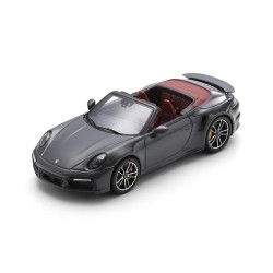 Porsche 911 Turbo S 992 Cabriolet Agate Grey Red interior Spark S8783